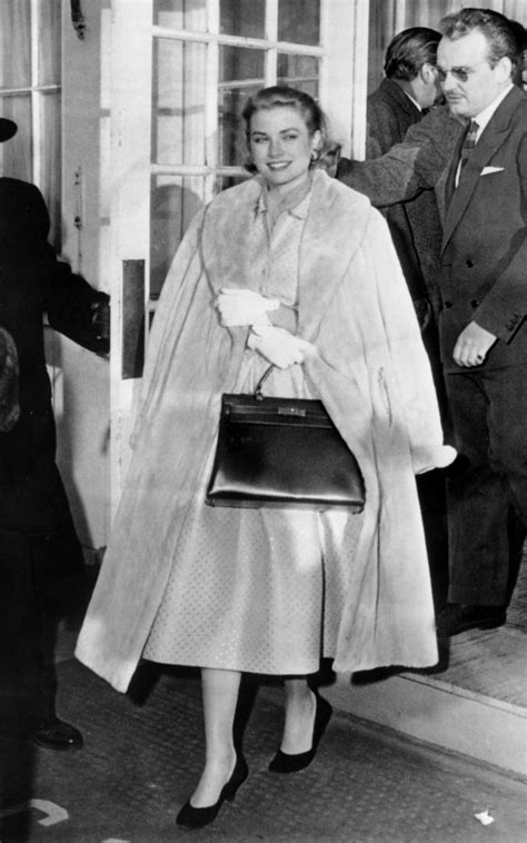 grace kelly with Hermes bag